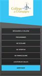 Mobile Screenshot of collegedechampigny.com