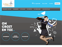 Tablet Screenshot of collegedechampigny.com